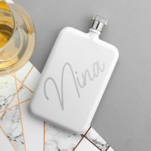 Product image of Personalised Slimline Hip Flask from Treat Republic
