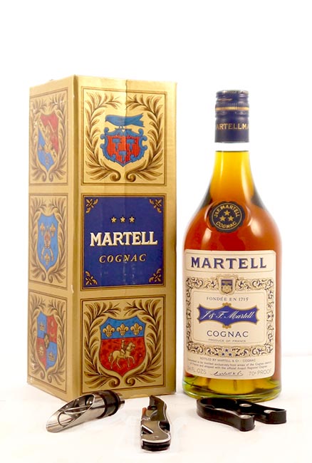 Product image of 1970's Martell 3 Star Cognac (1970s) Original Presentation Box from Vintage Wine Gifts