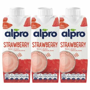 Product image of Alpro Soya Longlife Strawberry Shake 3 Pack from British Corner Shop