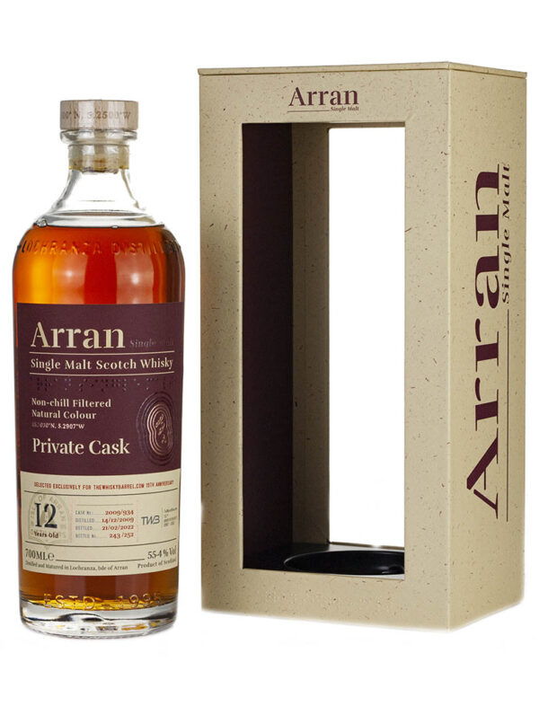 Product image of Arran 12 Year Old 2009 TWB 15th Anniversary from The Whisky Barrel