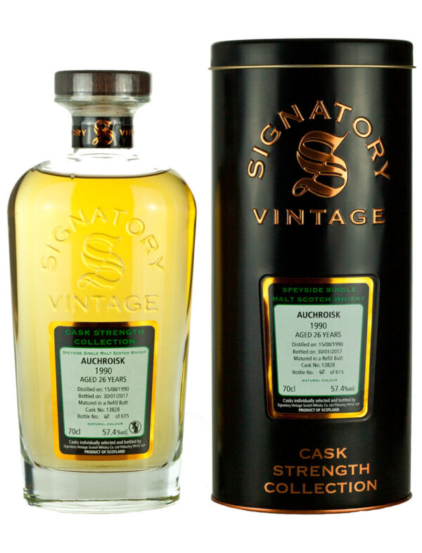 Product image of Auchroisk 26 Year Old 1990 Signatory Cask Strength from The Whisky Barrel