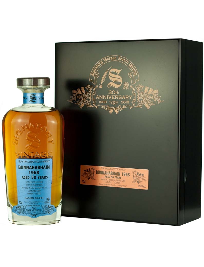 Product image of Bunnahabhain 50 Year Old 1968 Signatory 30th Anniversary from The Whisky Barrel