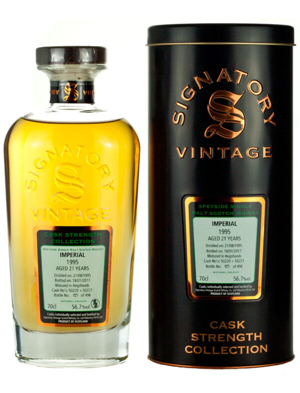 Product image of Imperial 21 Year Old 1995 Signatory Cask Strength from The Whisky Barrel