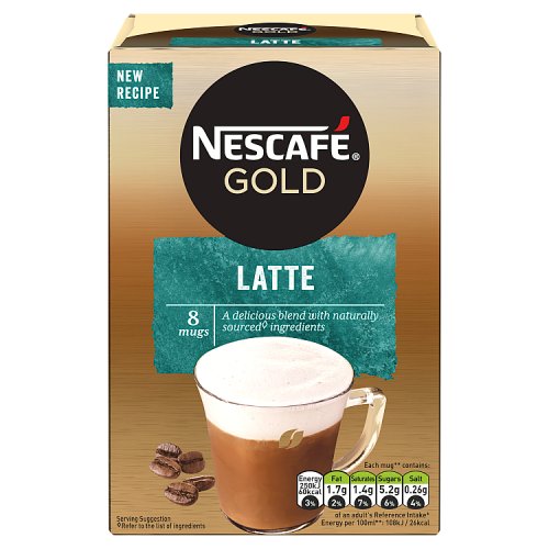 Product image of Nescafe Gold Latte Drink 8 Sachets from British Corner Shop