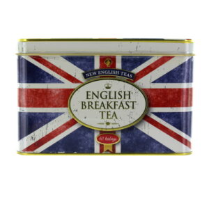 Product image of New English Teas Union Jack Tin with 40 Teabags from British Corner Shop