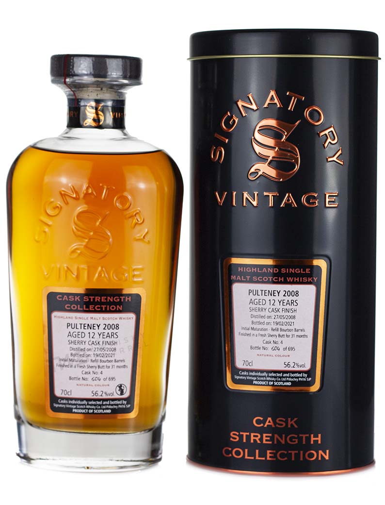 Product image of Old Pulteney 12 Year Old 2008 Signatory Cask Strength from The Whisky Barrel