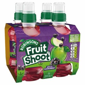 Product image of Robinsons Fruit Shoot Apple & Blackcurrant No Added Sugar 4 Pack from British Corner Shop