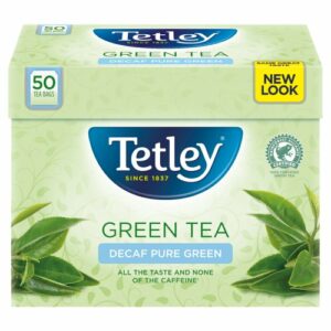 Product image of Tetley Decaffeinated Pure Green 50 Teabags from British Corner Shop