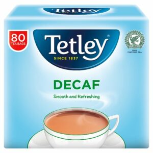 Product image of Tetley Tea Bags Decaffeinated 80 from British Corner Shop