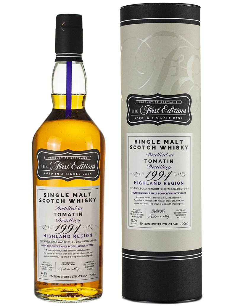 Product image of Tomatin 25 Year Old 1994 First Editions from The Whisky Barrel