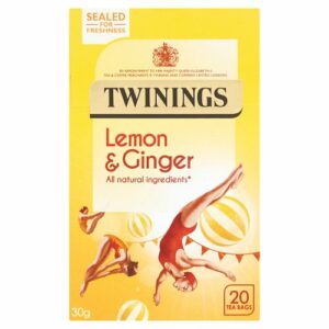 Product image of Twinings Lemon Ginger Caffeine Free 20 Teabags from British Corner Shop
