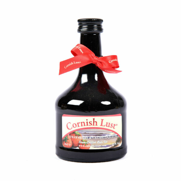 Product image of Cornish Lust Strawberry & Cream Liqueur -10cl from Devon Hampers
