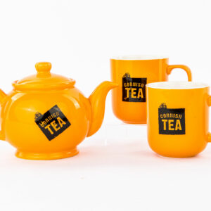 Product image of Cornish Tea Pot & 2 Cornish Mugs - Standard Box from Devon Hampers