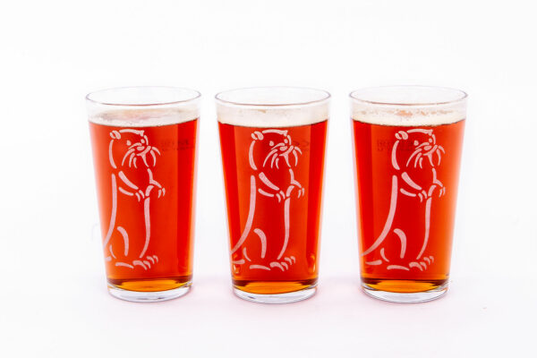 Product image of Set of 3 Otter Ale Glasses - Standard Box from Devon Hampers