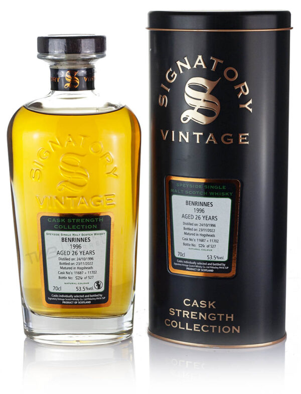 Product image of Benrinnes 26 Year Old 1996 Signatory Cask Strength from The Whisky Barrel