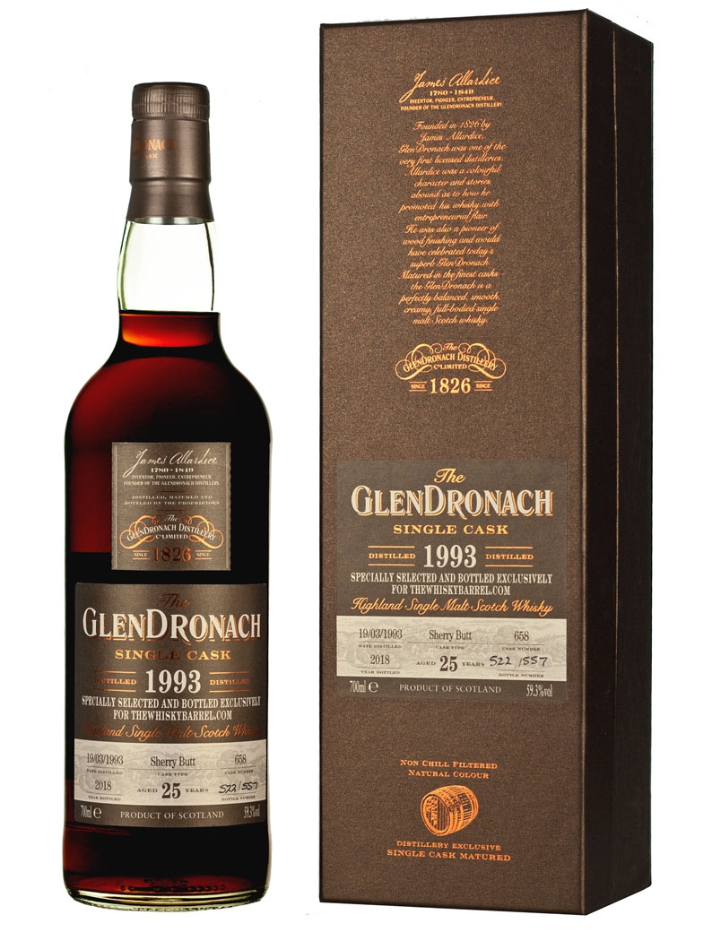 Product image of Glendronach 25 Year Old 1993 Exclusive from The Whisky Barrel
