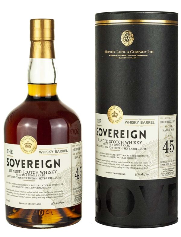 Product image of Blended Scotch 45 Year Old 1973 Sovereign Exclusive from The Whisky Barrel