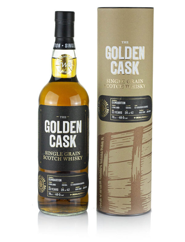 Product image of Dumbarton 33 Year Old 1989 The Golden Cask for TWB (2023) from The Whisky Barrel