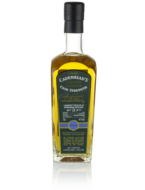 Product image of Longrow (Springbank) 21 Year Old 2001 Cadenhead's Authentic Collection (2023) from The Whisky Barrel