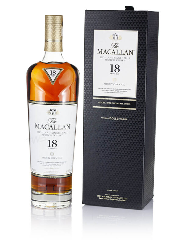 Product image of Macallan 18 Year Old Sherry Oak (2023) from The Whisky Barrel