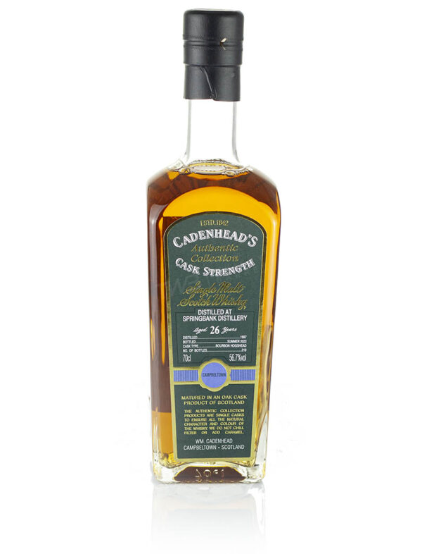 Product image of Springbank 26 Year Old 1997 Cadenhead's Authentic Collection (2023) from The Whisky Barrel