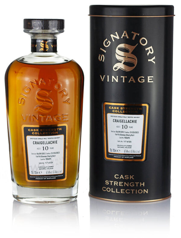 Product image of Craigellachie 10 Year Old 2012 Signatory Cask Strength from The Whisky Barrel