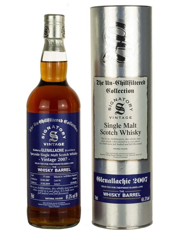Product image of Glenallachie 11 Year Old 2007 Signatory Exclusive from The Whisky Barrel
