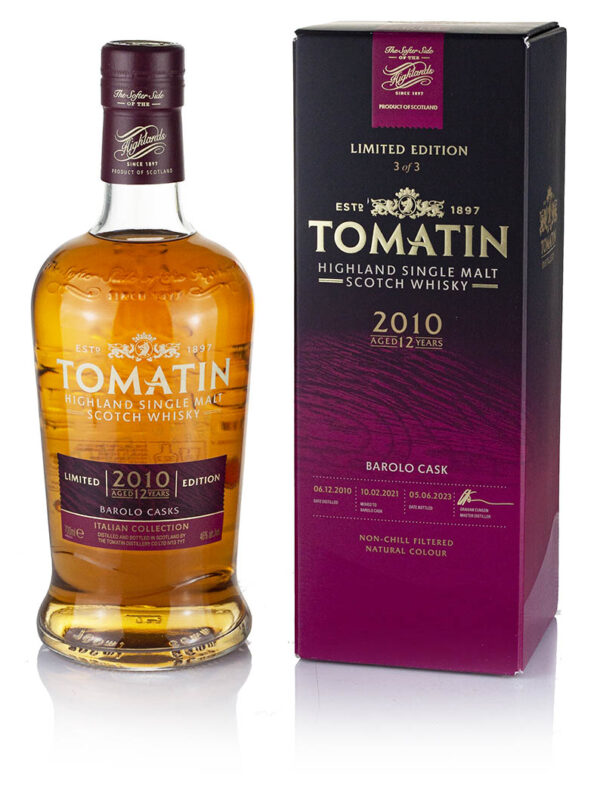 Product image of Tomatin 12 Year Old 2010 Barolo Cask Italian Collection (2023) from The Whisky Barrel