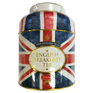 Product image of New English Teas Union Jack Tin 80 English Breakfast Teabags from British Corner Shop