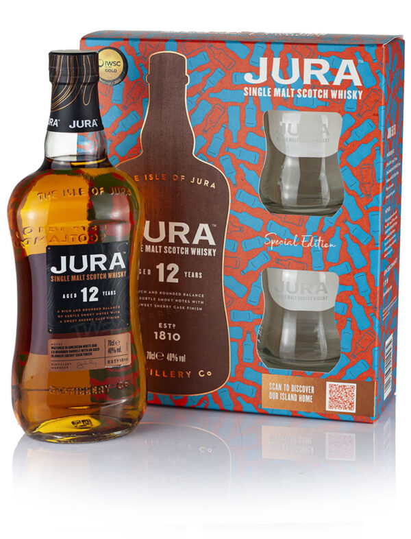 Product image of Jura 12 Year Old Glasses Gift Pack from The Whisky Barrel