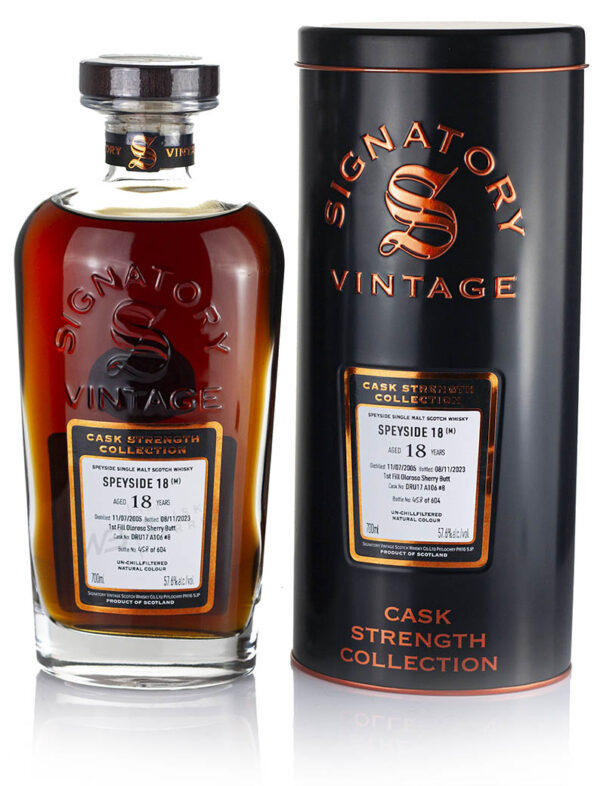 Product image of Mystery Malt (Macallan) 18 Year Old 2005 Signatory Cask Strength from The Whisky Barrel