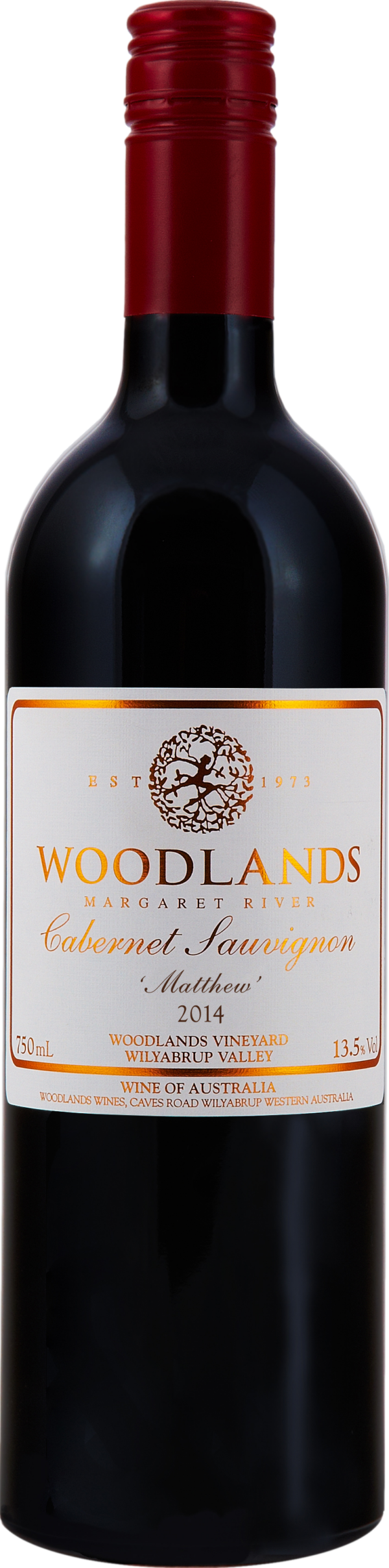 Product image of Woodlands Matthew Cabernet Sauvignon 2014 from 8wines
