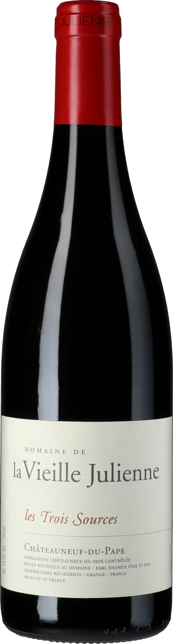 Product image of Vieille Julienne Chateauneuf du Pape les Trois Sources 2019 from 8wines