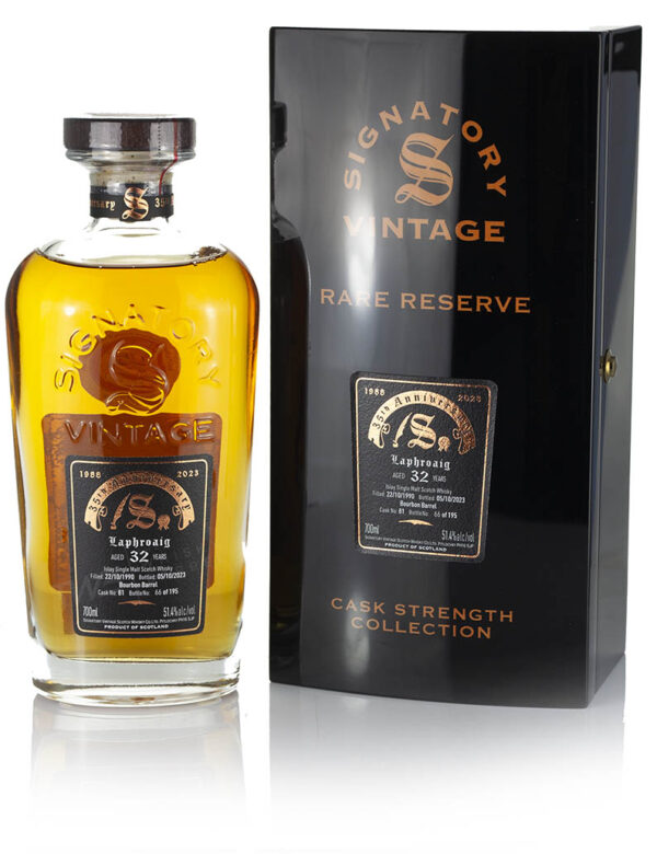 Product image of Laphroaig 32 Year Old 1990 Signatory 35th Anniversary from The Whisky Barrel