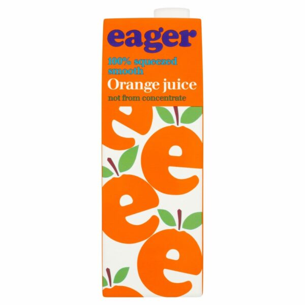 Product image of Eager Orange Smooth Juice 8x 1Ltr from DrinkSupermarket.com