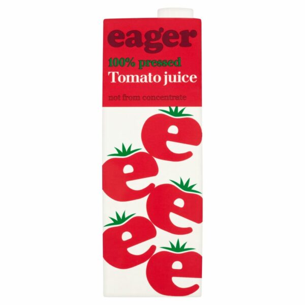 Product image of Eager Tomato Juice 8x 1Ltr from DrinkSupermarket.com