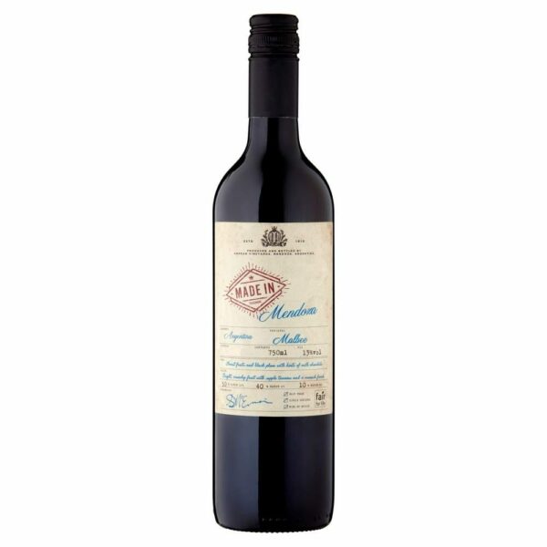 Product image of Made in Mendoza Malbec Red Wine 75cl from DrinkSupermarket.com
