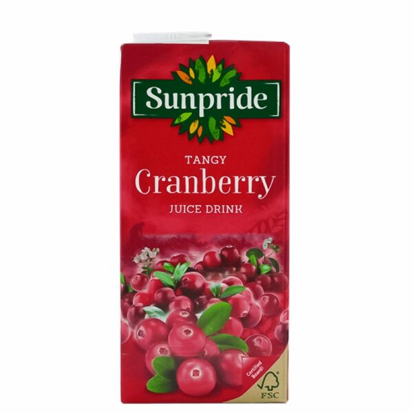 Product image of Sunpride Cranberry Juice 12x 1 Ltr from DrinkSupermarket.com
