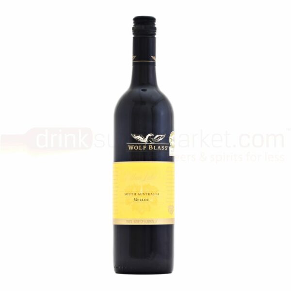 Product image of Wolf Blass Yellow Label Merlot Red Wine 75cl from DrinkSupermarket.com