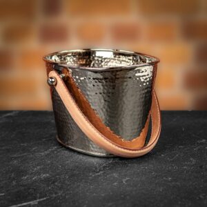 Product image of Culinary Concepts Let's Get Hammered' Ice Bucket With Leather Handles from Farrar and Tanner