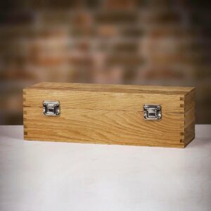 Product image of Farrar & Tanner Personalised Oak Champagne Gift Box from Farrar and Tanner