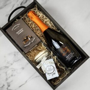Product image of Il Baco da Seta Prosecco with Chocolates and Fudge Personalised Gift Set  - Engraved with your message from Farrar and Tanner