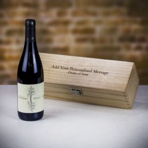 Product image of Lo Zoccolaio Barolo Red Wine in Personalised Wood Gift Box  - Engraved with your message from Farrar and Tanner