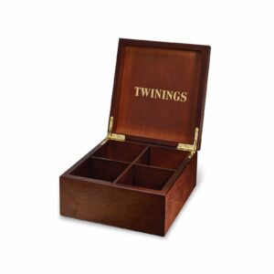 Product image of Twinings Deluxe Wooden Tea Box - Empty Tea Box - 4 Compartments - Twinings Tea Gift Box - Holds Up To 48 Tea Bags from Twinings Teashop