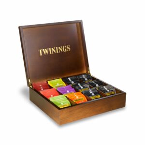 Product image of Twinings Deluxe Wooden Tea Box - Twinings Tea Filled Box - 12 Compartments - Twinings Tea Gift Box - Holds Up To 144 Tea Bags from Twinings Teashop