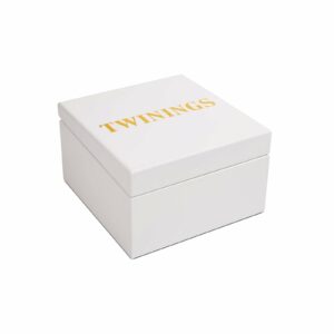 Product image of Twinings White Wooden Tea Box - Empty Tea Box - 4 Compartments - Twinings Tea Gift Box - Holds Up To 48 Tea Bags from Twinings Teashop